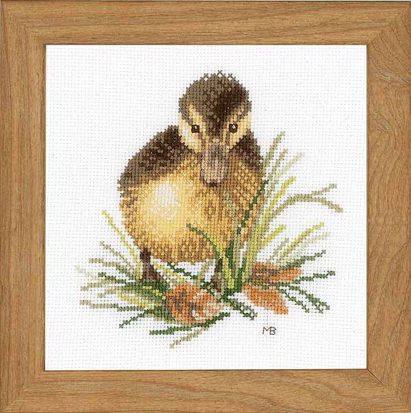 Duckling Cross Stitch Kit By Lanarte