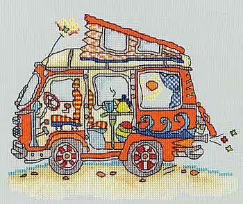 Sew Dinky VW Van Cross Stitch Kit By Bothy Threads