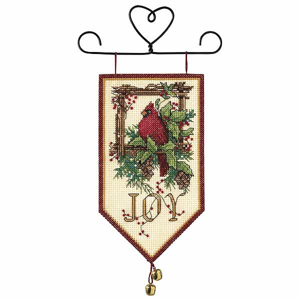 Cardinal Joy Banner Cross Stitch Kit By Dimensions