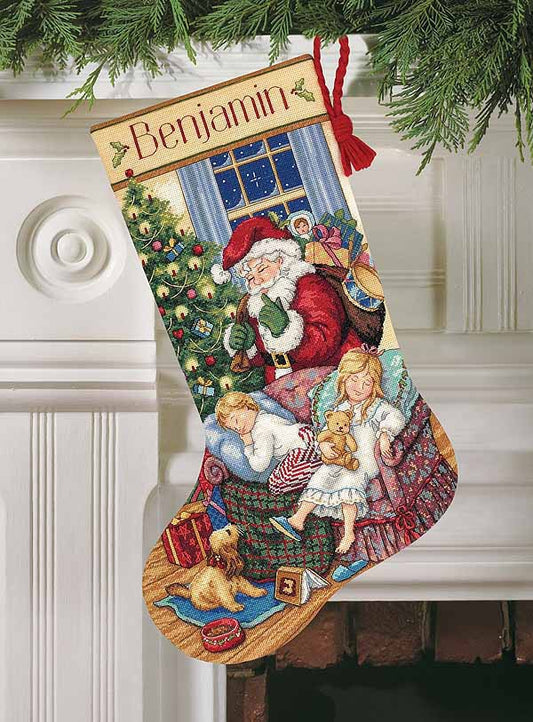 Sweet Dreams Christmas Stocking Cross Stitch Kit by Dimensions