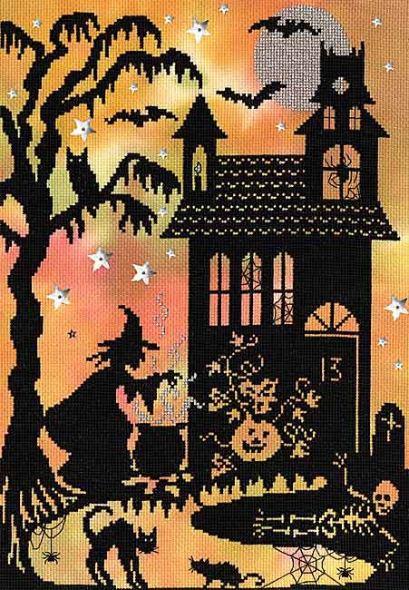 Pumpkin House Cross Stitch Kit By Bothy Threads