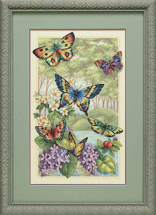 Butterfly Forest Cross Stitch Kit by Dimensions