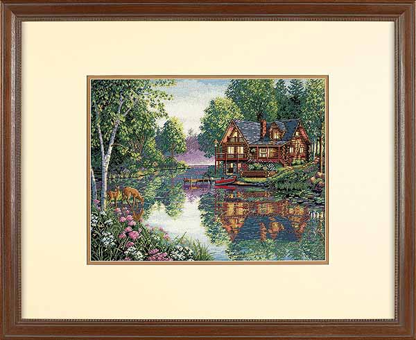Cabin Fever Cross Stitch Kit by Dimensions