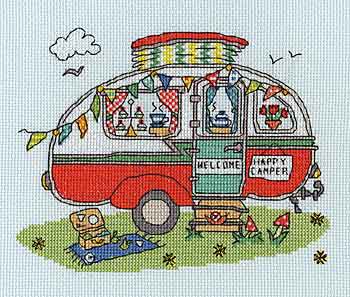 Sew Dinky Caravan Cross Stitch Kit By Bothy Threads