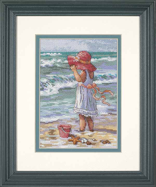 Girl at the Beach Cross Stitch Kit by Dimensions