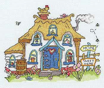 Sew Dinky Cottage Cross Stitch Kit By Bothy Threads