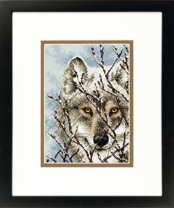 Wolf Cross Stitch Kit by Dimensions