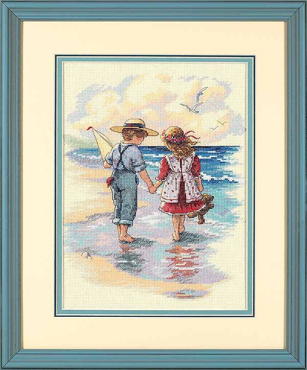 Holding Hands Cross Stitch Kit by Dimensions