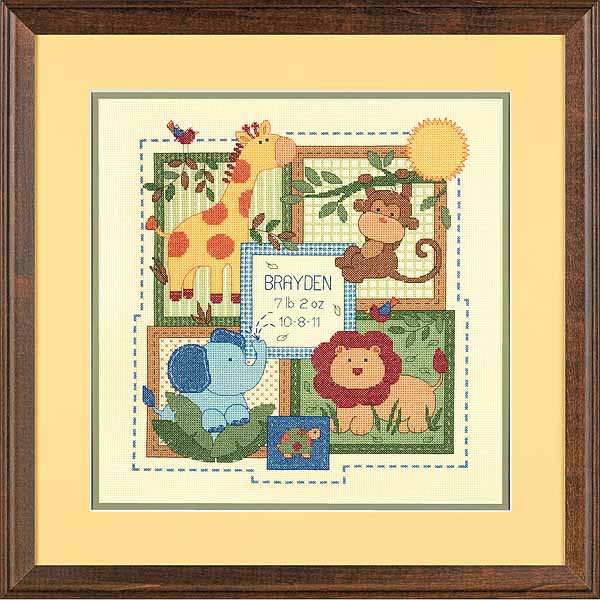 Savannah Birth Sampler Cross Stitch Kit by Dimensions
