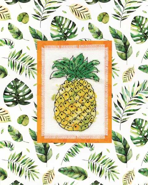 Pineapple Cross Stitch Kit by Design Works