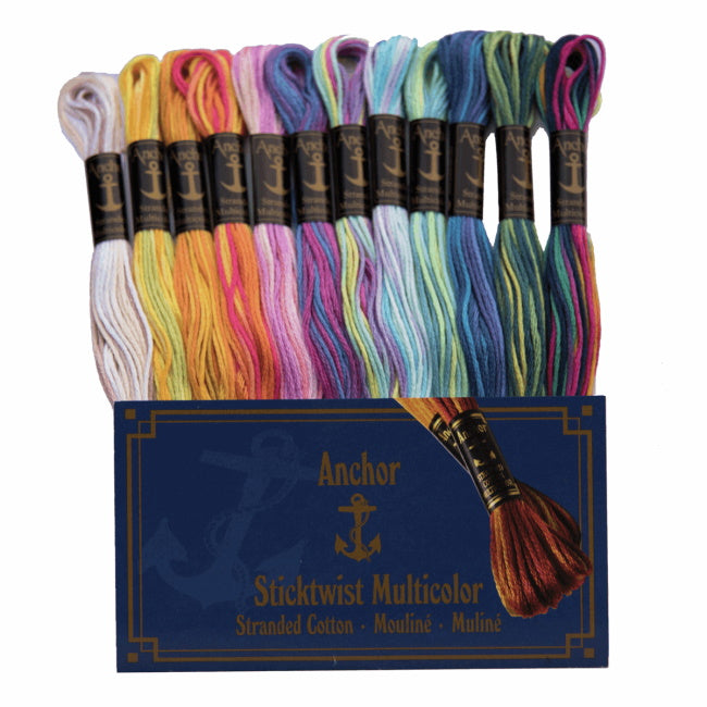 Multi Colour Stranded Cotton Pack by Anchor