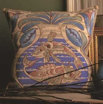 William De Morgan Fish Tapestry Needlepoint Kit by Glorafilia