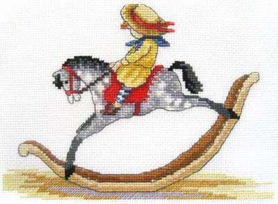 Rocking Horse All Our Yesterdays Cross Stitch Kit by Faye Whittaker