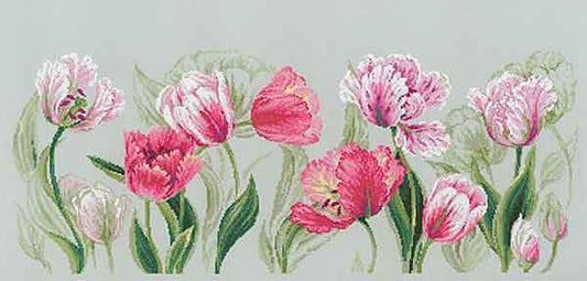 Spring Tulips Cross Stitch Kit By RIOLIS
