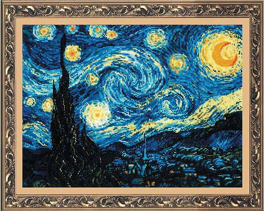Starry Night Cross Stitch Kit By RIOLIS