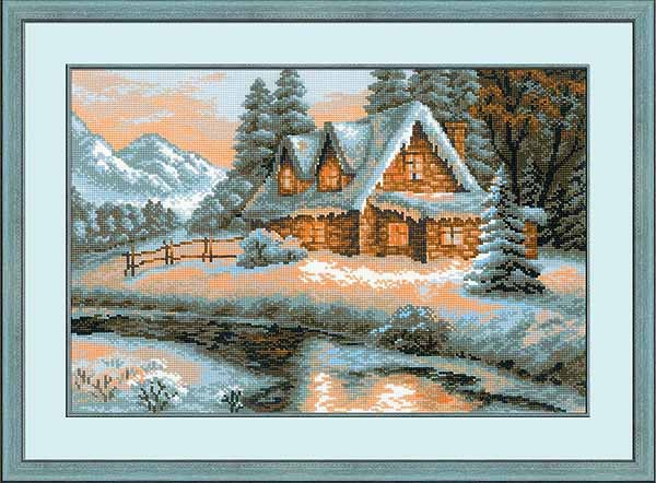 Winter View Cross Stitch Kit By RIOLIS