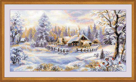 Winter Evening Cross Stitch Kit By RIOLIS