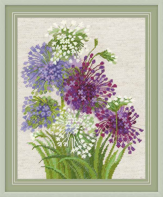 Allium Cross Stitch Kit By RIOLIS