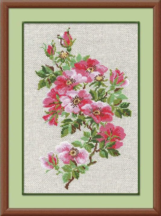 May Wild Rose Cross Stitch Kit By RIOLIS