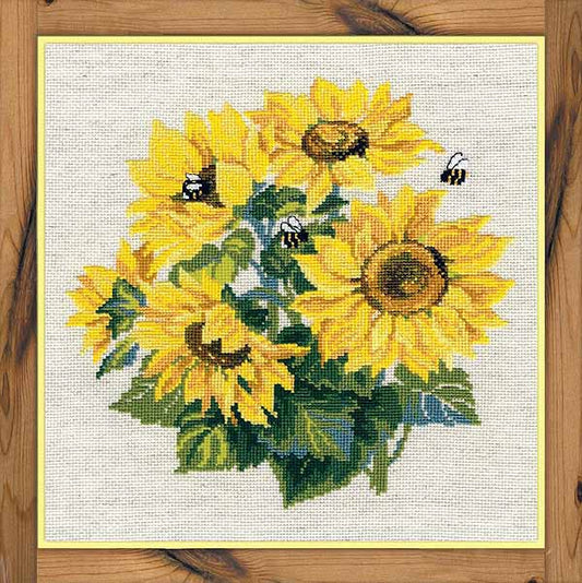 Sunflowers Cross Stitch Kit By RIOLIS