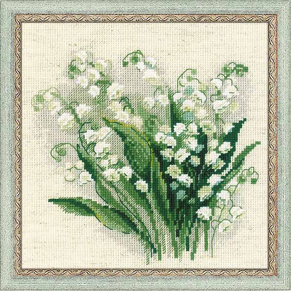 Lily of the Valley Cross Stitch Kit By RIOLIS