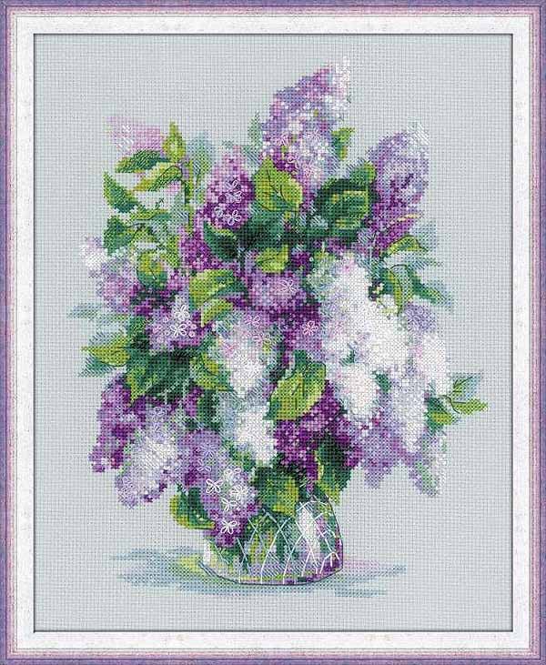 Gentle Lilac Cross Stitch Kit By RIOLIS