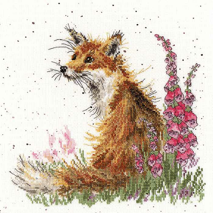 Amongst the Foxgloves Cross Stitch Kit By Bothy Threads