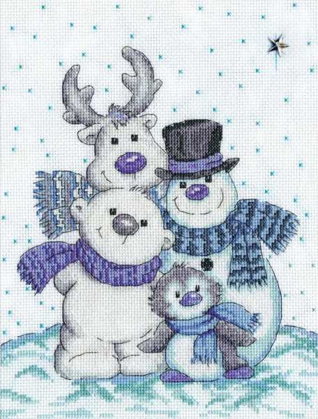 Snow Pals Cross Stitch Kit by Design Works