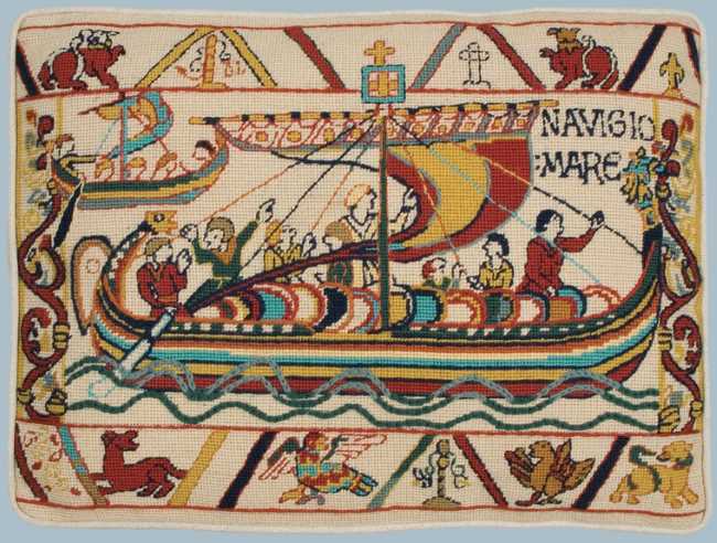 Invasion The Crossing Tapestry Needlepoint Kit by Glorafilia