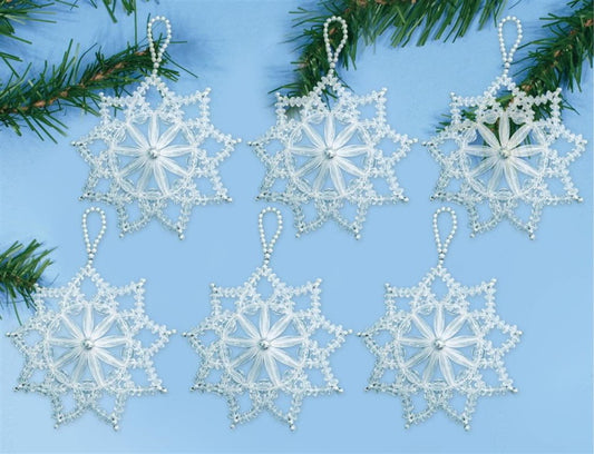 Crystal Flower Christmas Decoration Beading Kit by Design Works