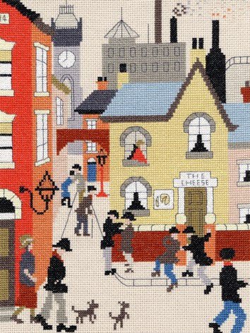 The Cheese Lowry Cross Stitch Kit By Bothy Threads