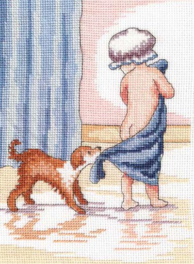 Play With Me All Our Yesterdays Cross Stitch Kit by Faye Whittaker