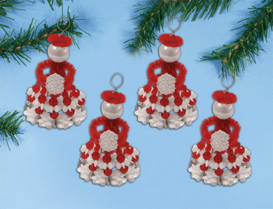 Winter Girls Ornaments Christmas Decoration Beading Kit by Design Works