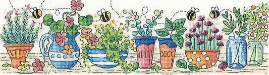 Herb Garden Cross Stitch Kit by Heritage Crafts