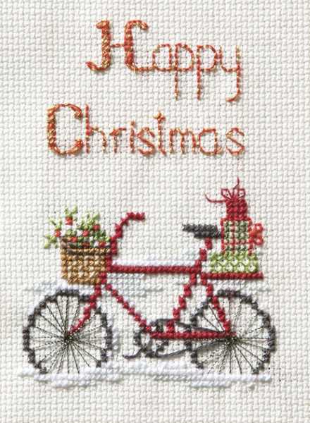 Christmas Delivery Cross Stitch Christmas Card Kit by Derwentwater Designs