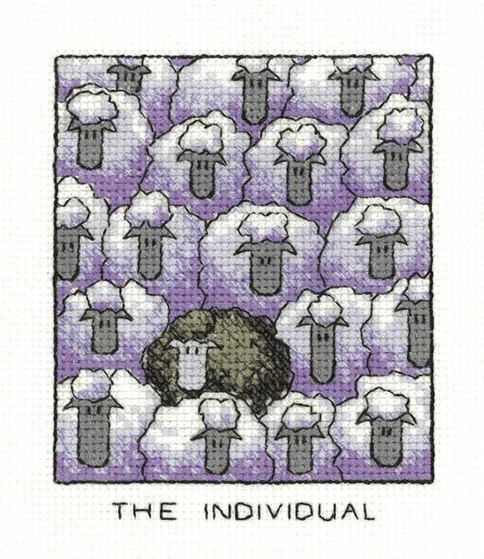 The Individual Cross Stitch Kit by Heritage Crafts