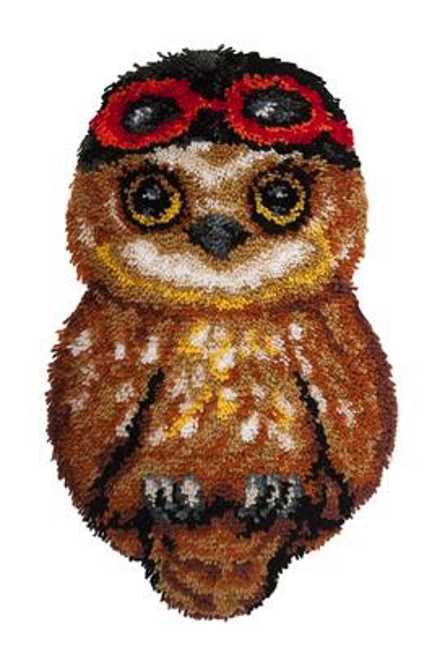 Ari the Owl Latch Hook Kit By Needleart World