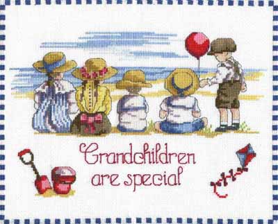 Grandchildren are Special All Our Yesterdays Cross Stitch Kit by Faye Whittaker