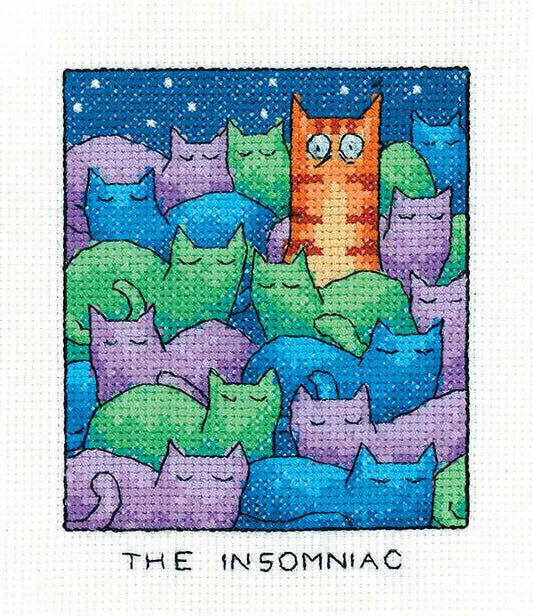 The Insomniac Cross Stitch Kit by Heritage Crafts