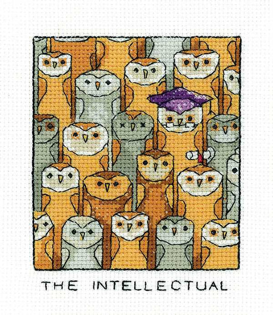 The Intellectual Cross Stitch Kit by Heritage Crafts