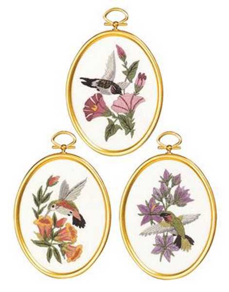 Hummingbirds Embroidery Kit by Janlynn