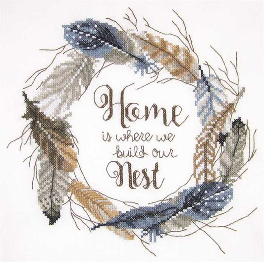 Build Our Nest Sampler Printed Cross Stitch Kit by Janlynn