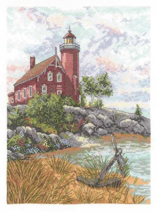 Eagle Harbour Light Cross Stitch Kit by Janlynn