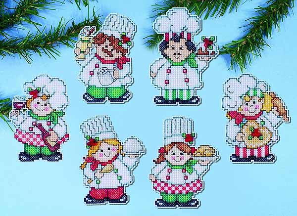 Cooking Up Christmas Ornaments Cross Stitch Kit by Design Works