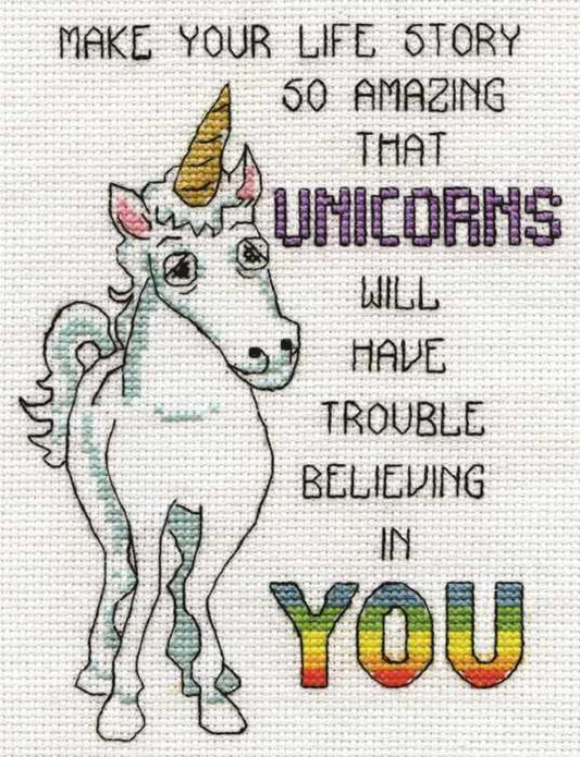 Unicorns Cross Stitch Kit by Design Works