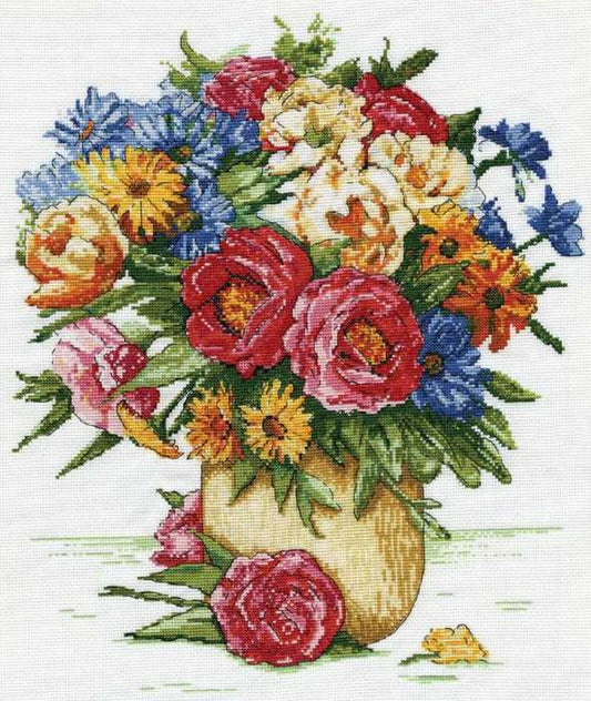 Majestic Floral Cross Stitch Kit by Design Works