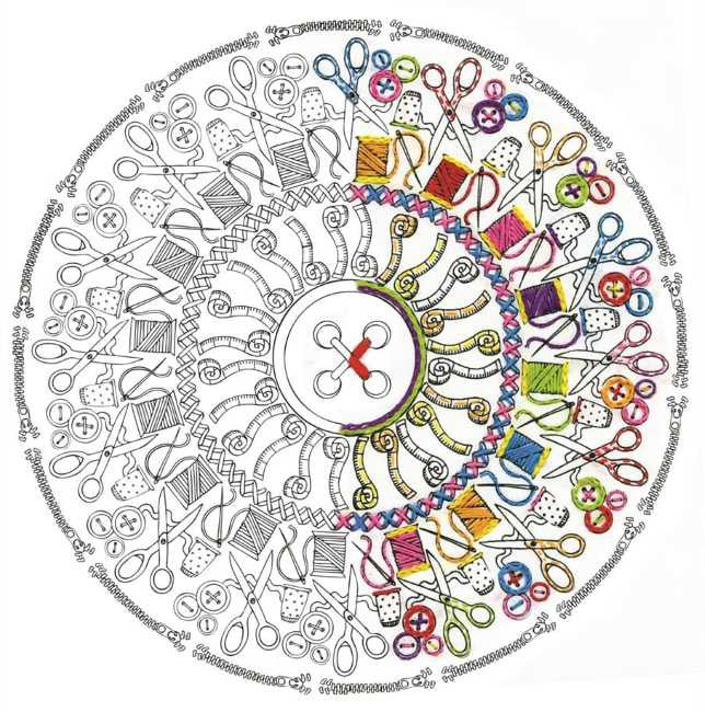 Sewing Mandala Zenbroidery by Design Works