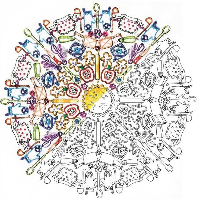 Kitchen Mandala Zenbroidery by Design Works