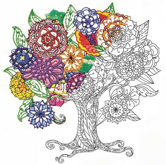 Tree Zenbroidery by Design Works