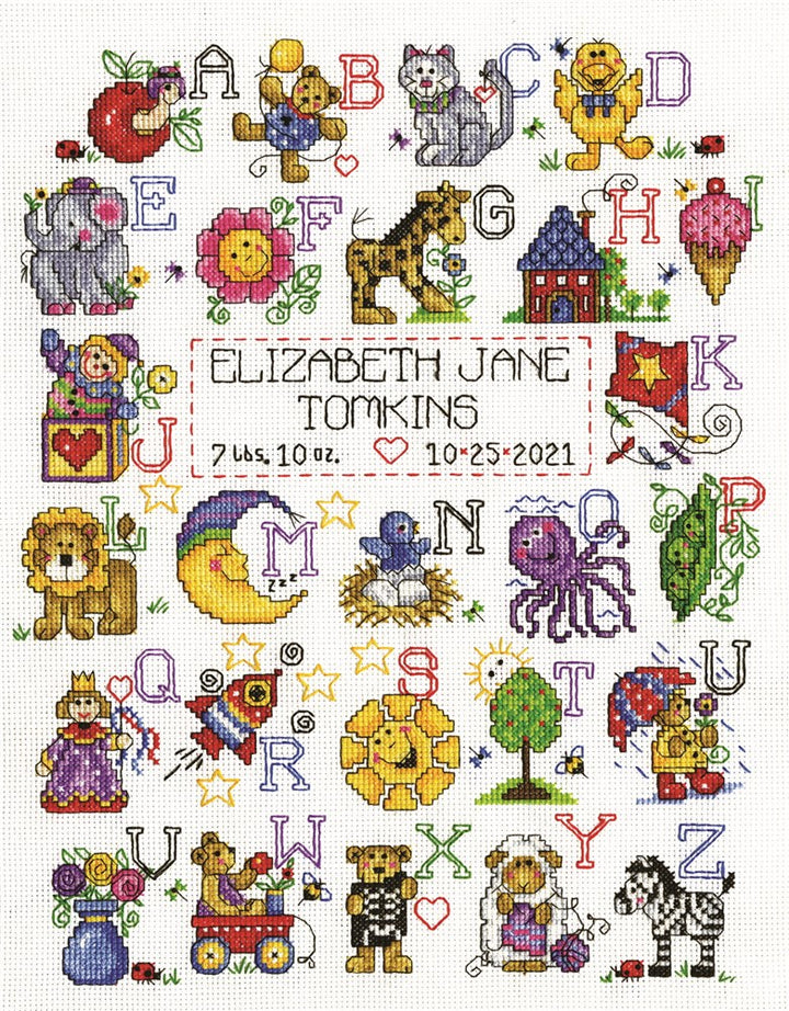 Birth Sampler Cross Stitch Kits – The Happy Cross Stitcher